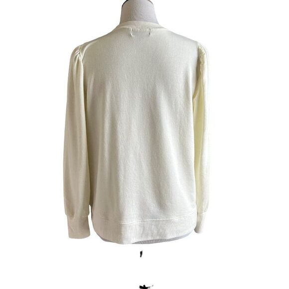 Summersalt The Softest French Terry Puff Sleeve Pullover Size Medium - Picture 4 of 8